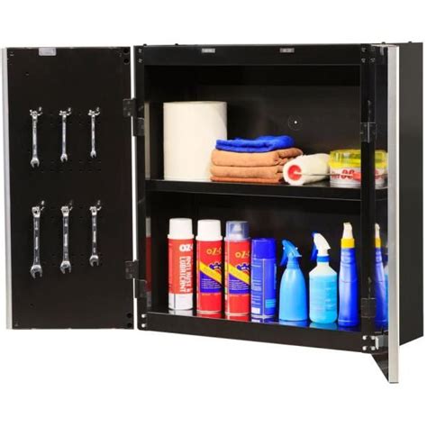 ready-to-assemble 24-gauge steel wall mounted garage cabinet|lowe's garage shelving wall mounted.